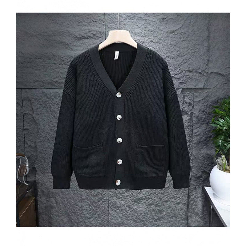 Casual Slightly Mature-Style Knitted Cardigan Sweater Coat