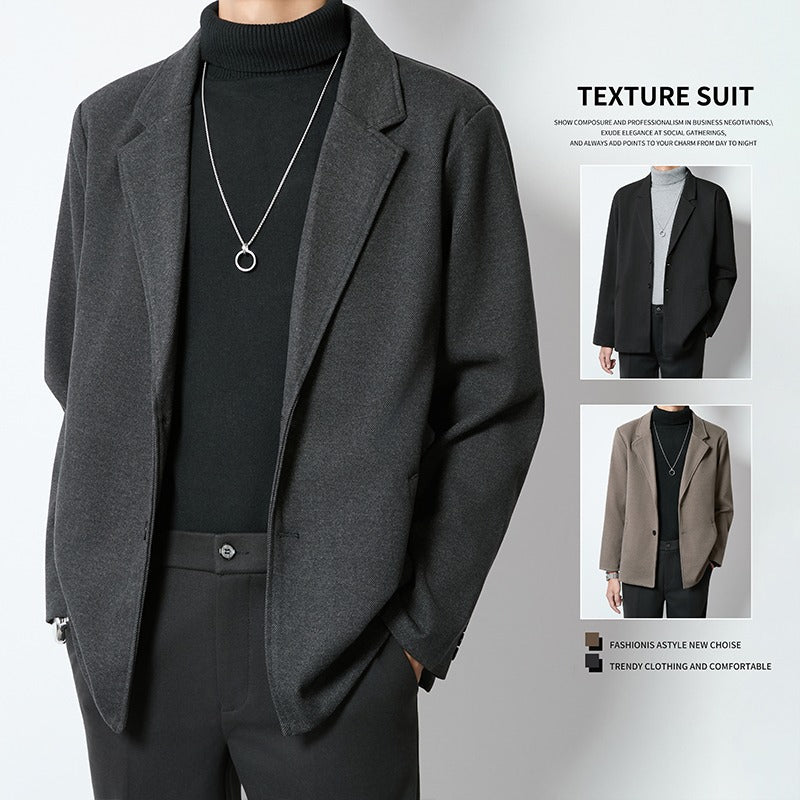 Lightly Mature-Style Loose Casual Wool Blazer