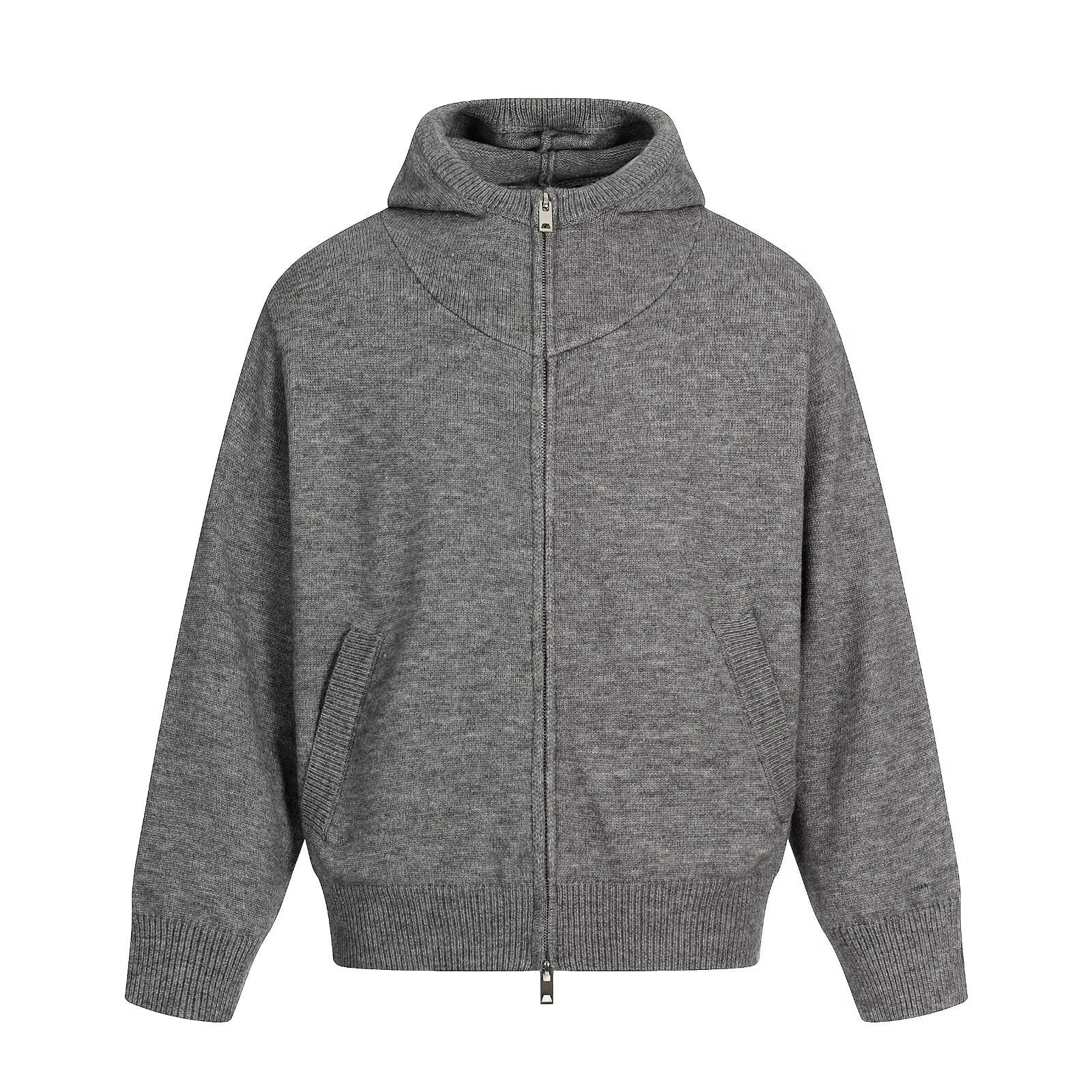 Loose-fitting Fashionable Hooded Knit Cardigan For Men