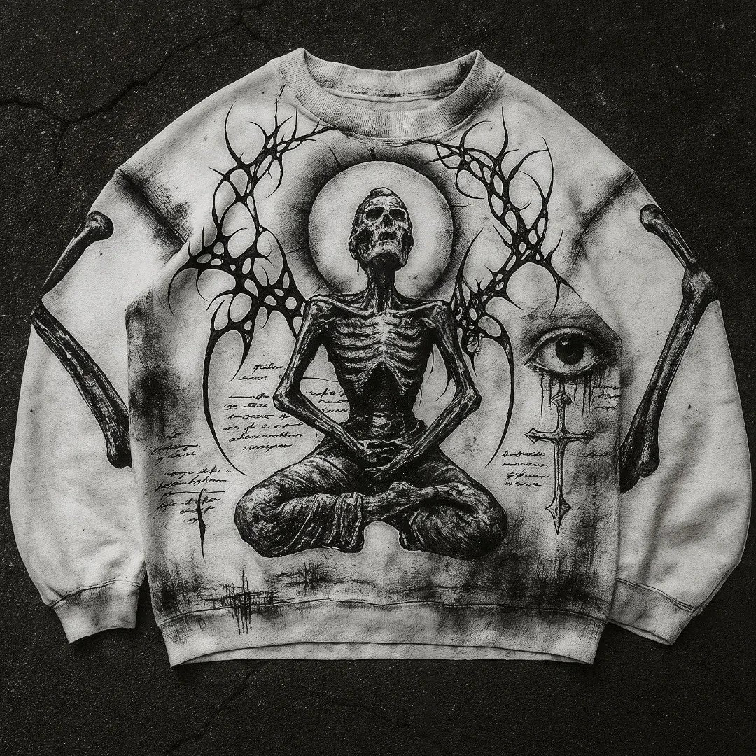 Fashion Casual Printed Polyester Sweater