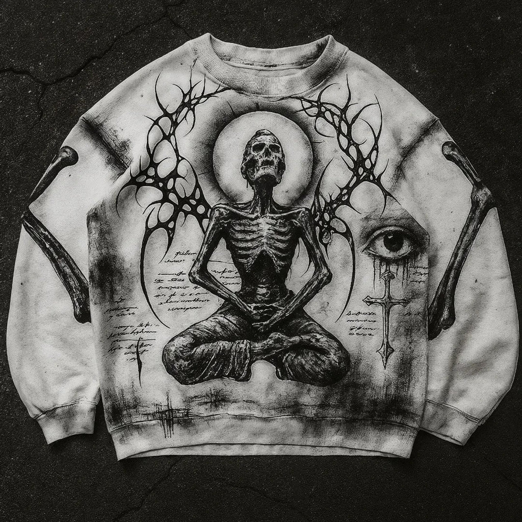 Fashion Casual Printed Polyester Sweater