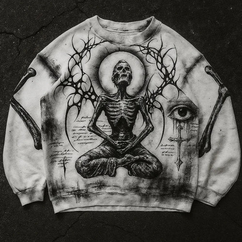Fashion Casual Printed Polyester Sweater