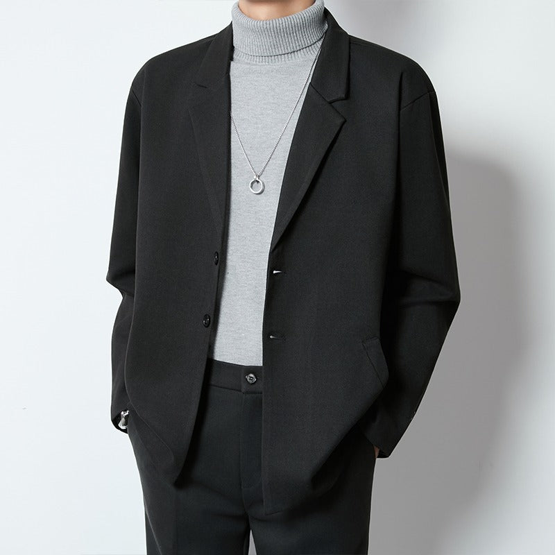 Lightly Mature-Style Loose Casual Wool Blazer