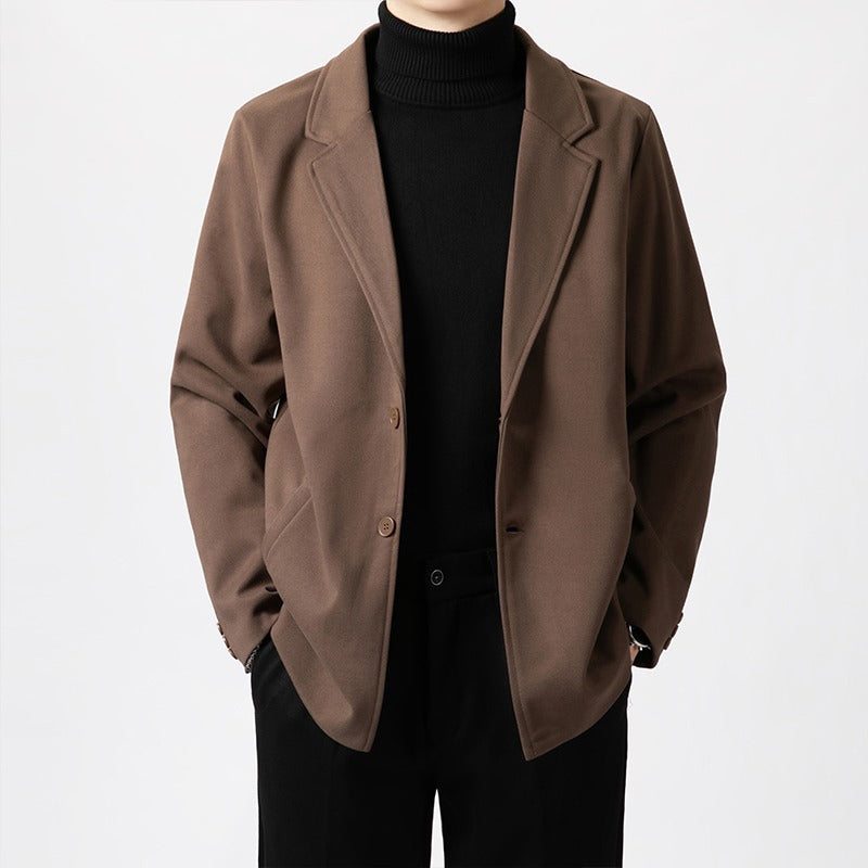 Lightly Mature-Style Loose Casual Wool Blazer