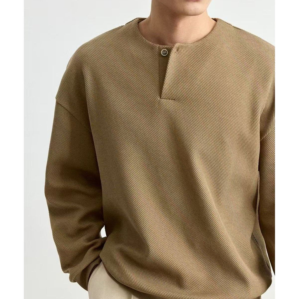 Mens Plus-Size Lightweight Crew-Neck Sweatshirt