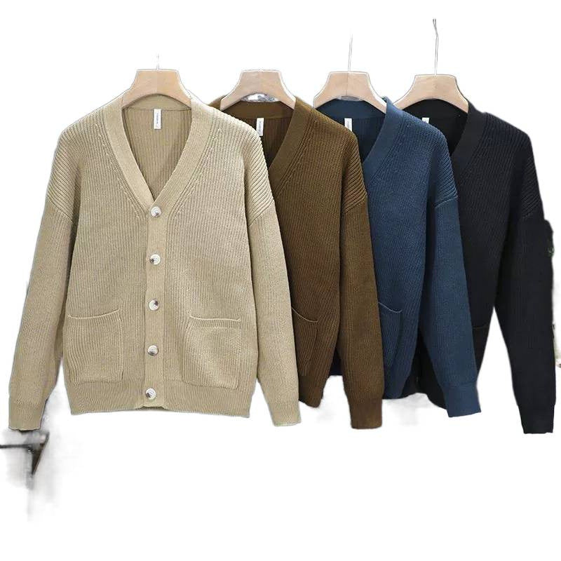 Casual Slightly Mature-Style Knitted Cardigan Sweater Coat