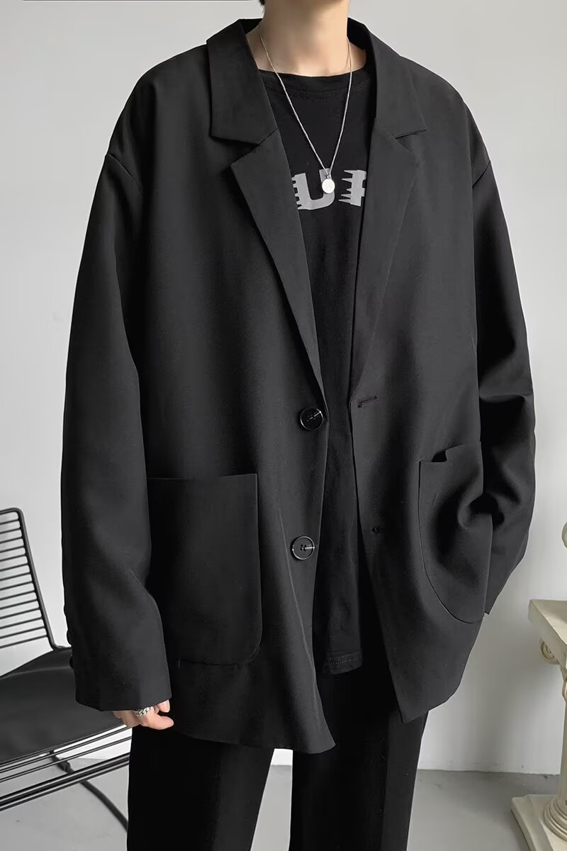 Men's Fashionable Loose All-Match Casual Suit Jacket