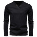 Mens V Neck Slim Fit Base Layer Shirt