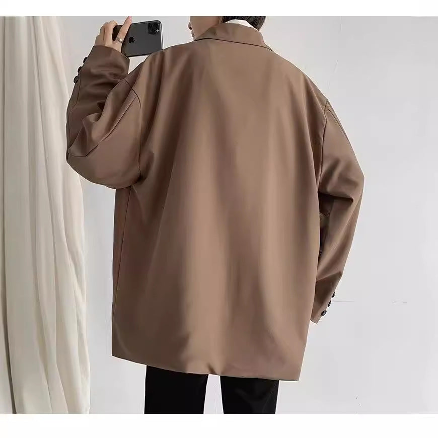 Men's Fashionable Loose All-Match Casual Suit Jacket