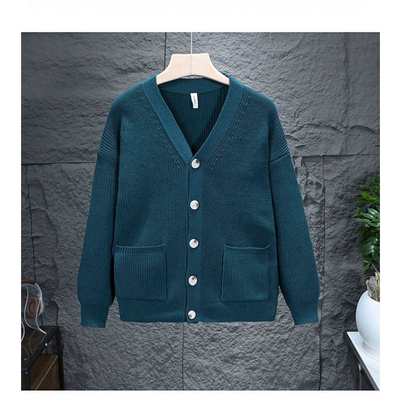 Casual Slightly Mature-Style Knitted Cardigan Sweater Coat