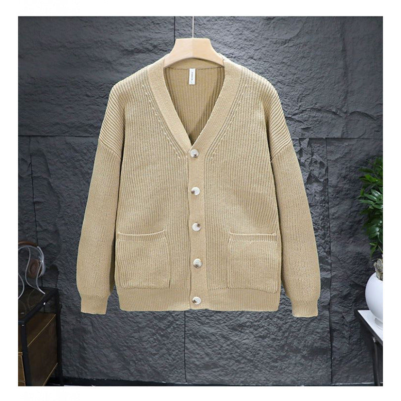 Casual Slightly Mature-Style Knitted Cardigan Sweater Coat