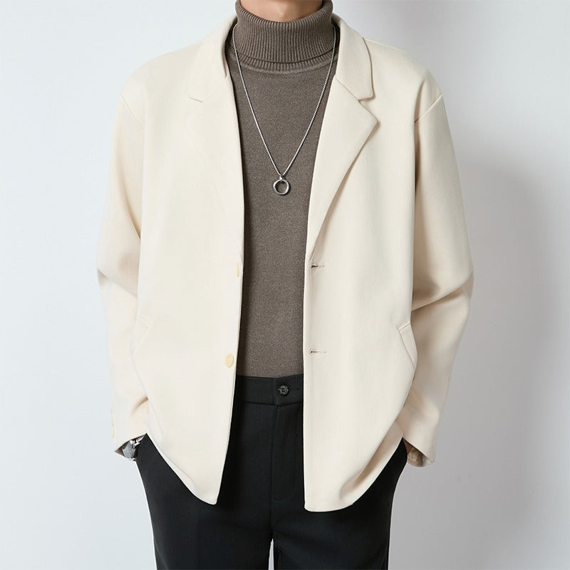 Lightly Mature-Style Loose Casual Wool Blazer