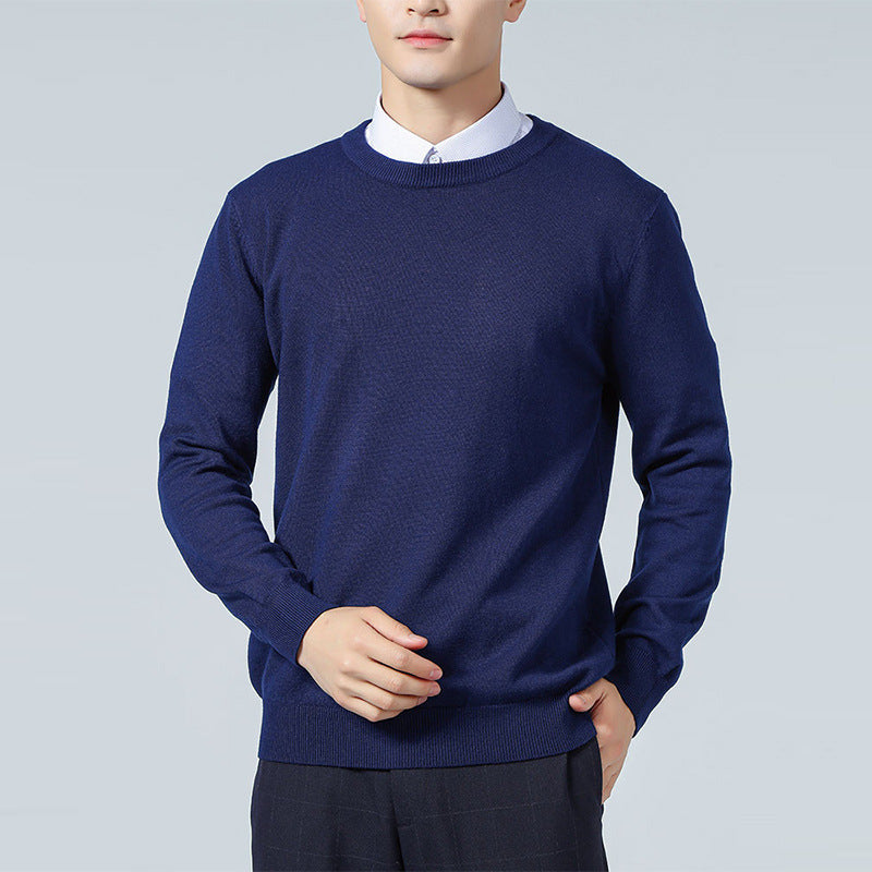 Men's Fashionable Crew-Neck Casual Loose Sweater