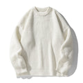 Thickened Chunky-Knit Crew-Neck Sweater For Men