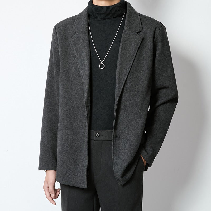 Lightly Mature-Style Loose Casual Wool Blazer