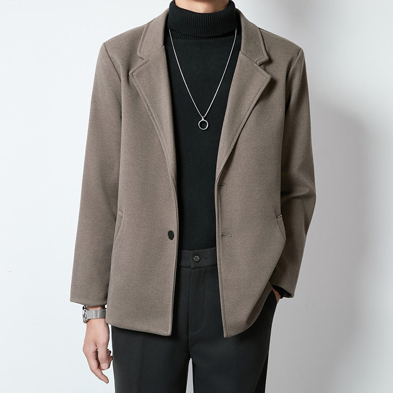 Lightly Mature-Style Loose Casual Wool Blazer